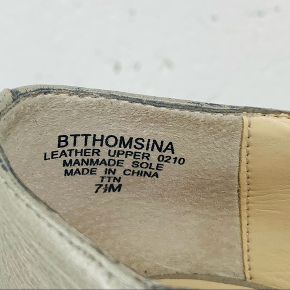 Boutique 9 size 7.5 Thomsina Gray Leather 4.5 inch Heels - Picture 8 of 16